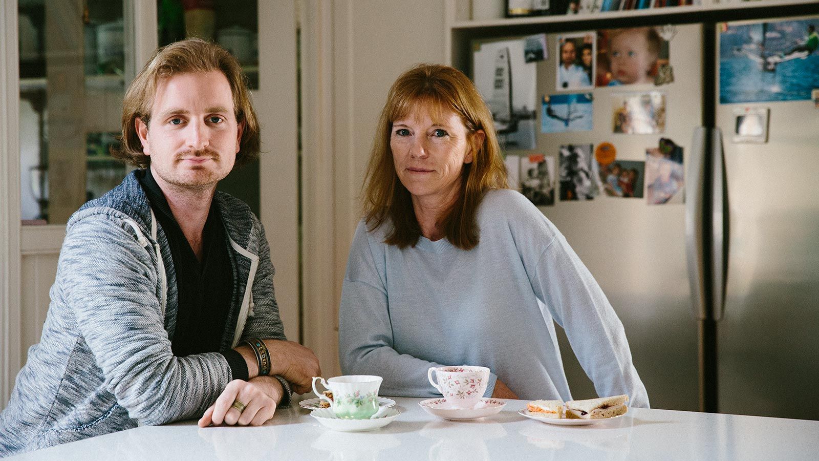 Mo Bro Nic Newling with his mother